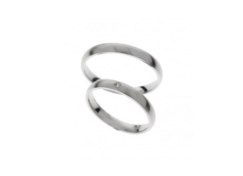 R454 Zlatara as ženska burma r454 r454 ženska burma r454 od belog zlata, 3mm širine, sa jednim kamenom 0,015 ct, anatomska