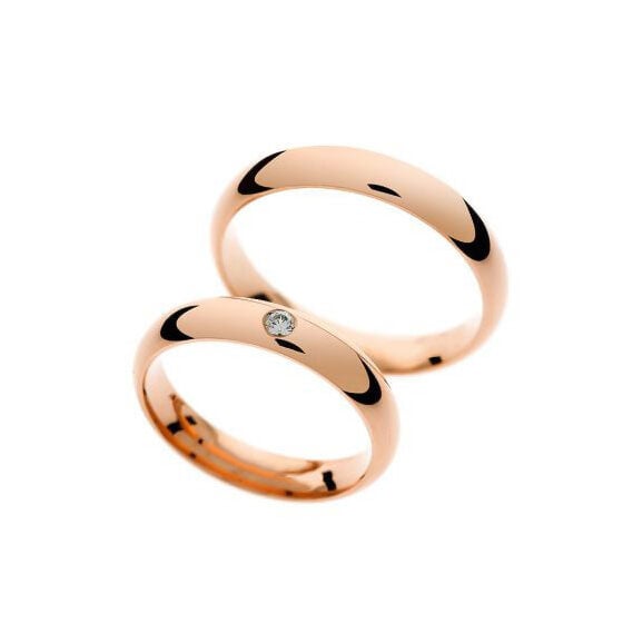 Zlatara as ženska burma r280 r280 ženska burma r280 Zlatara as ženska burma r280 r280 ženska burma r280 od roze zlata, 4mm širine, sa jednim kamenom od 0,05 ct, anatomska