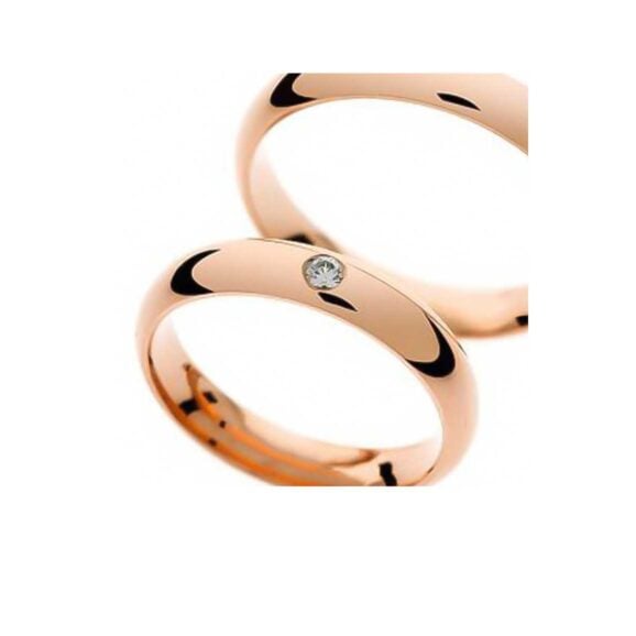 Zlatara as ženska burma r280 zlatara as zlatne burme r280 detail ženska burma r280 Zlatara as ženska burma r280 zlatara as zlatne burme r280 detail ženska burma r280 od roze zlata, 4mm širine, sa jednim kamenom od 0,05 ct, anatomska