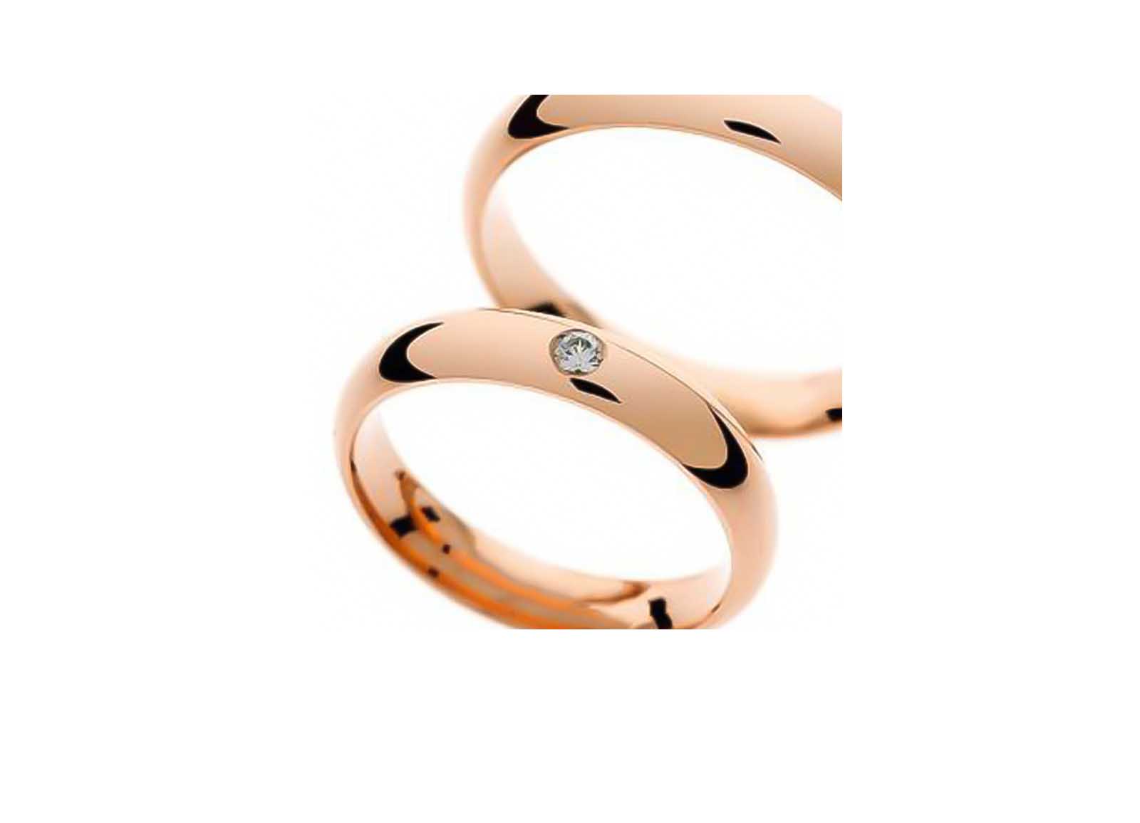 Zlatara as zlatne burme r280 detail Zlatara as ženska burma r280 zlatara as zlatne burme r280 detail ženska burma r280 od roze zlata, 4mm širine, sa jednim kamenom od 0,05 ct, anatomska