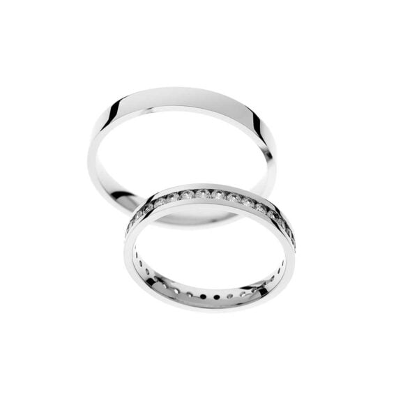 Zlatara as muška burma a630 zlatara as zlatne burme a630 muška burma a630 od belog zlata, 3mm širine, anatomska