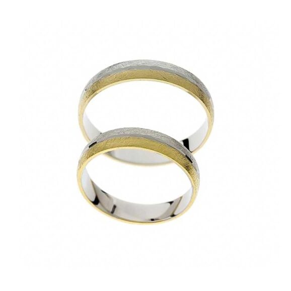 Lagane (ili anatomske) Burme iz Kolekcije Light, Model A1135, od žutog i belog zlata