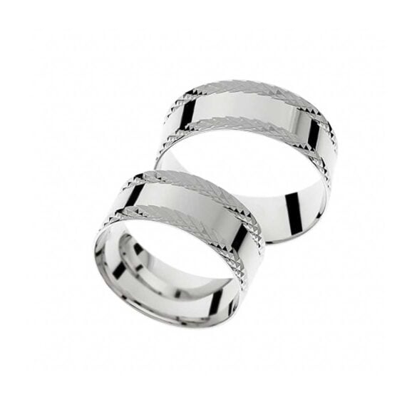 Lagane (ili anatomske) Burme iz Kolekcije Light, Model A1174, od belog zlata