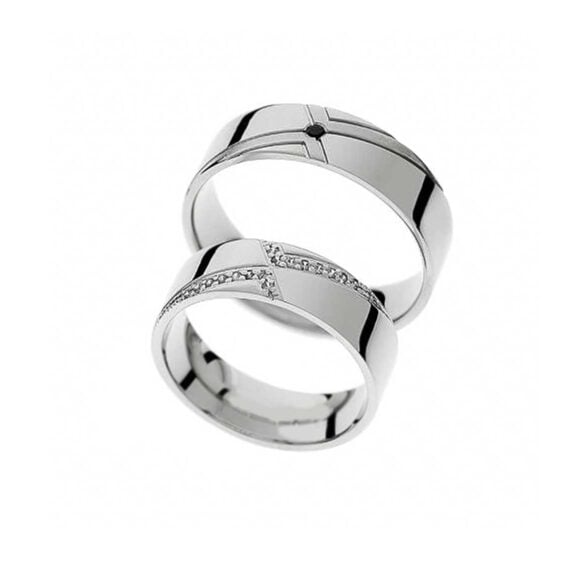 Anatomske burme iz Kolekcije Black Edition, Model A652, od belog zlata