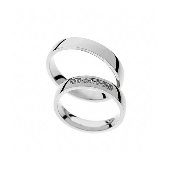 Anatomske burme iz Kolekcije Basic, Model A1030, od belog zlata