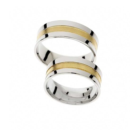 Anatomske burme iz Kolekcije Premium, Model R165, od žutog i belog zlata