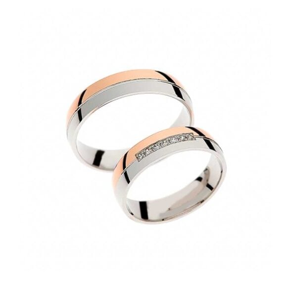 Anatomske burme iz Kolekcije Premium, Eternity, Model R393, od roze i belog zlata