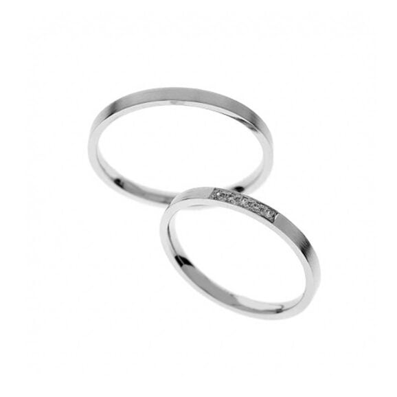 Anatomske burme iz Kolekcije Basic, Model R453, od belog zlata