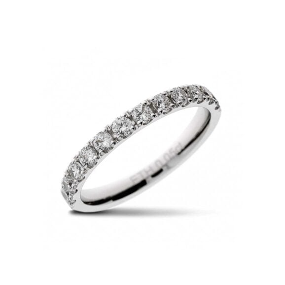 Raskošna Burma s kamenjem iz Kolekcije Eternity, Model 005-ETH KORNE, od belog zlata ili platine