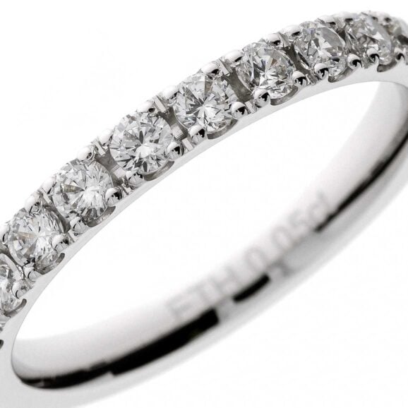 Raskošna Burma s kamenjem iz Kolekcije Eternity, Model 005-ETH KORNE, od belog zlata ili platine