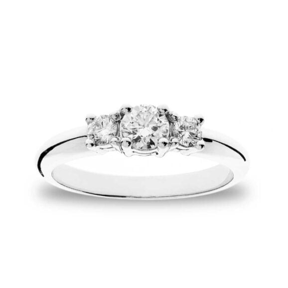 Zlatara as verenički prsten od zlata model b151 sa prirodnim i laboratorijskim dijamantima, mojsanitima, moissanite