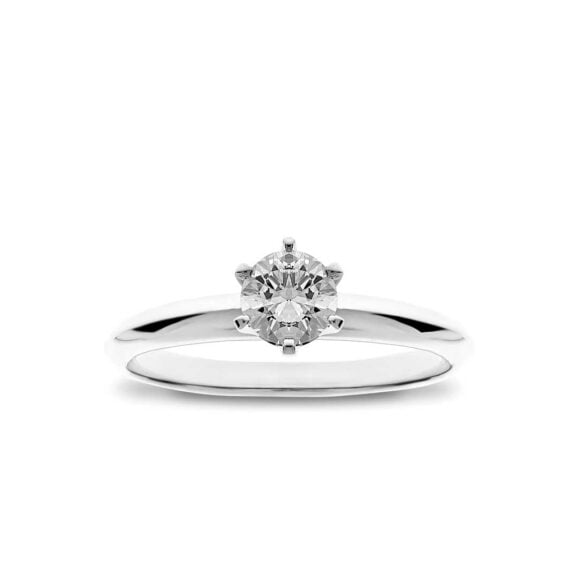 Zlatara AS Verenički prsten od zlata ili platine K347-5 sa dijamantom mojsanitom moissanite