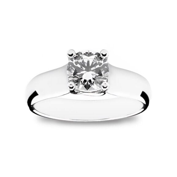 Zlatara AS verenički prsten od zlata sa dijamantom, mojsanitom, moissanite, model K234 sa dijamantom težine 1ct