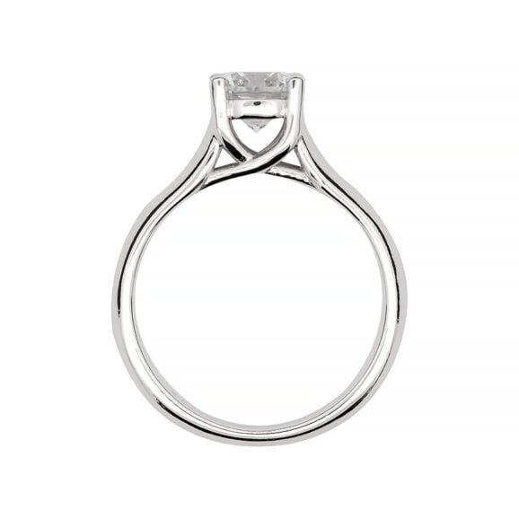 Zlatara AS verenički prsten od zlata sa dijamantom, mojsanitom, moissanite, model K234 sa dijamantom težine 1ct