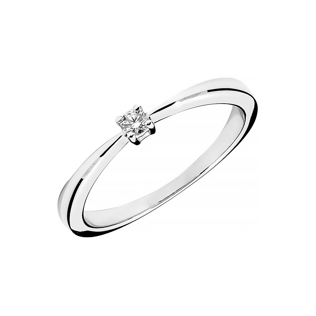 Zlatara as klasičan verenički prsten od belog zlata sa centralnim kamenom težine oko 0,05ct, model k334-005, prsten sa prirodnim ili laboratorijskim dijamantom, mojsanitom, moissanite Zlatara as klasičan verenički prsten od belog zlata sa centralnim kamenom težine oko 0,05ct, model k334-005, prsten sa prirodnim ili laboratorijskim dijamantom, mojsanitom, moissanite