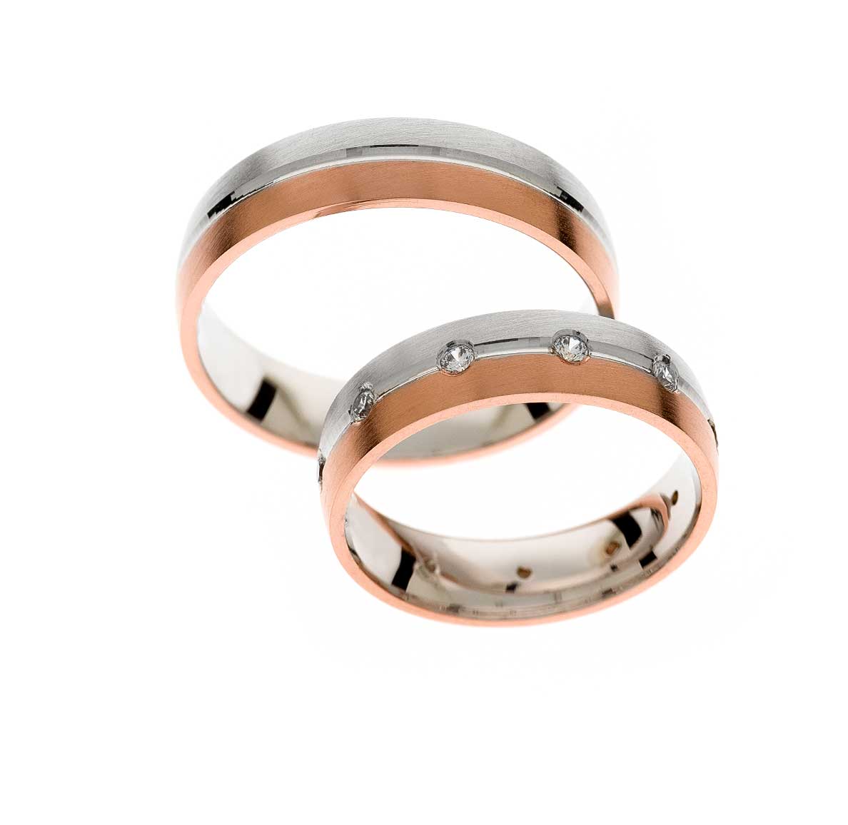 Zlatara-as-zlatne-burme-r135 Anatomske burme iz kolekcije premium, model r135, od roze i belog zlata