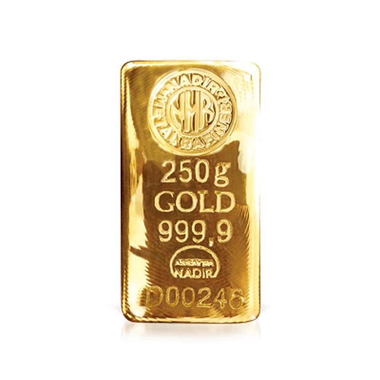 investiciono zlato 999,9, nadir zlatna poluga 250g