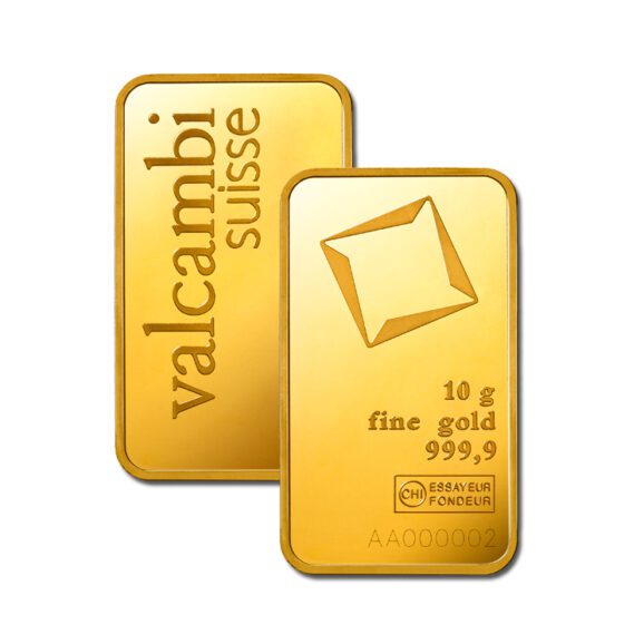 investiciono zlato 999,9, valcambi zlatna pločica 10g
