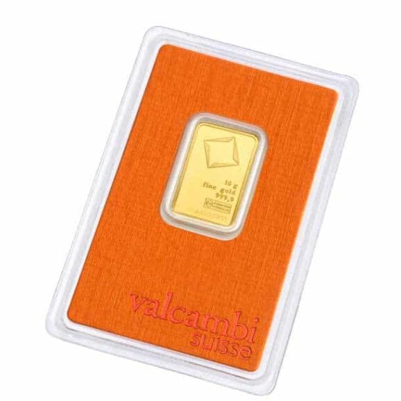 investiciono zlato 999,9 valcambi zlatna pločica 10g avers