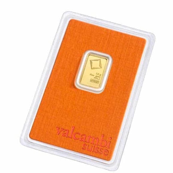 Investiciono zlato 999,9 valcambi zlatna pločica 2,5g avers