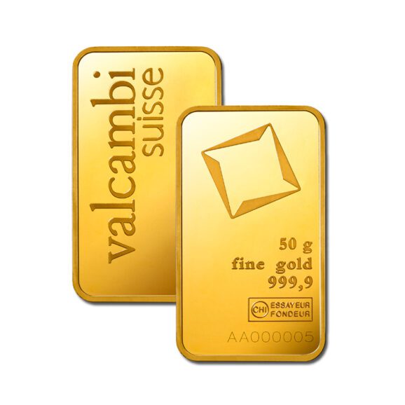 investiciono zlato 999,9, valcambi zlatna pločica 50g