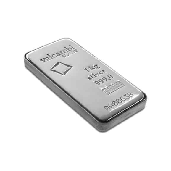 investiciono srebro 999,9, valcambi srebrna poluga 1000g revers