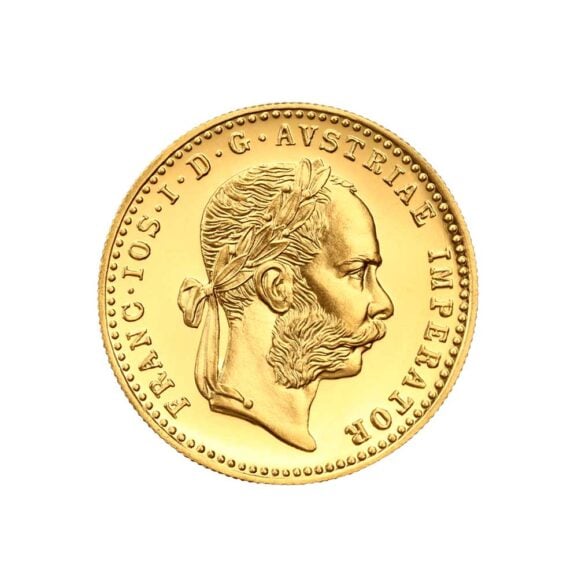 Dukat franc jozef mali investiciono zlato 986 zlatna kovanica 3,49g avers
