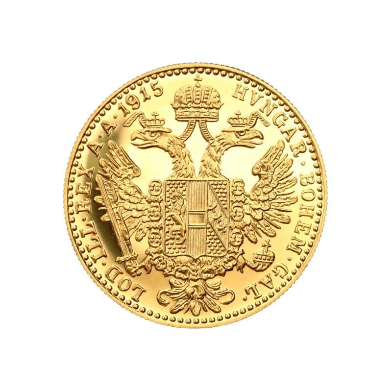 investiciono zlato 986 mali franc jozef zlatna kovanica dukat 3,49g revers
