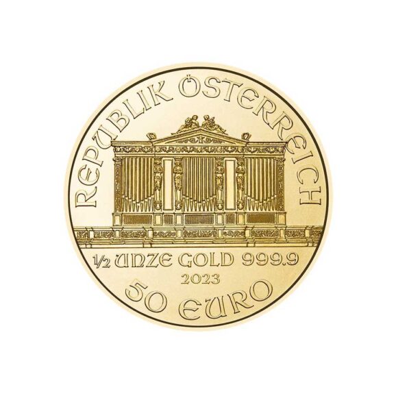 investiciono zlato 999,9 1/2 unce bečka filharmonija zlatna kovanica dukat