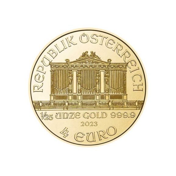 Bečka filharmonija zlatnik 1/25oz (1,24g) investiciono zlato 999,9 zlatna kovanica dukat