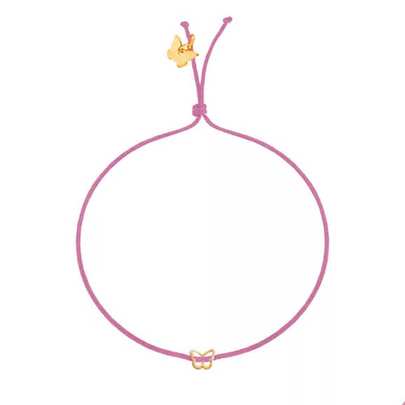 Žuti Leptirić, Borboleta konac narukvica, Antique Pink