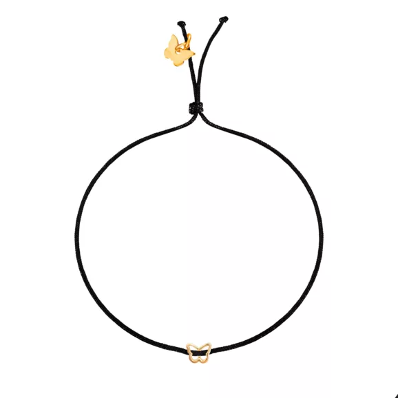 Žuti Leptirić, Borboleta konac narukvica, Crna