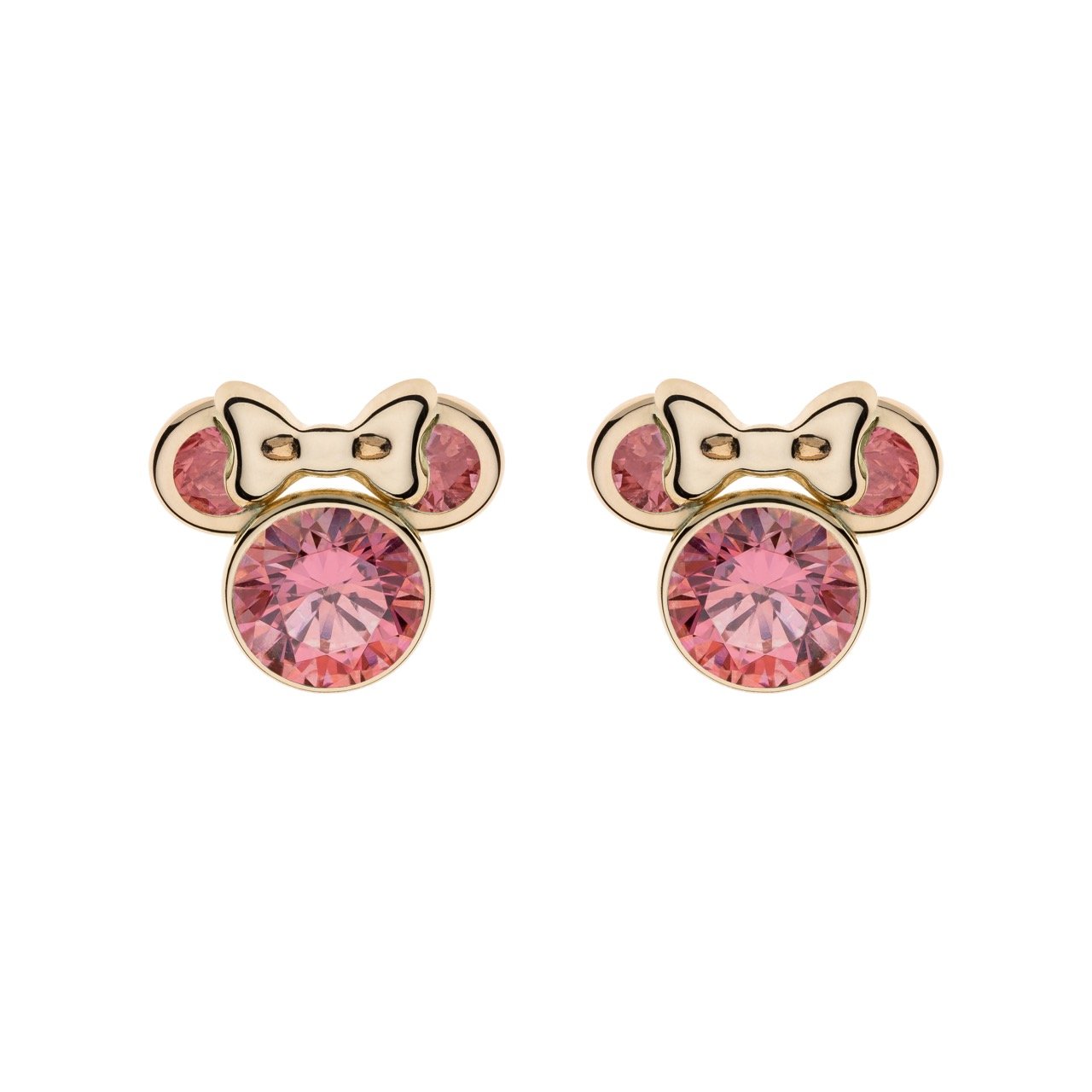 Eg00015octl. Cs large Zlatara as disney® minđuše model y325 eg00015octl. Cs large disney® minđuše model y325 od 9k zlata, u obliku minnie, sa roze cirkonima za one rođene u oktobru