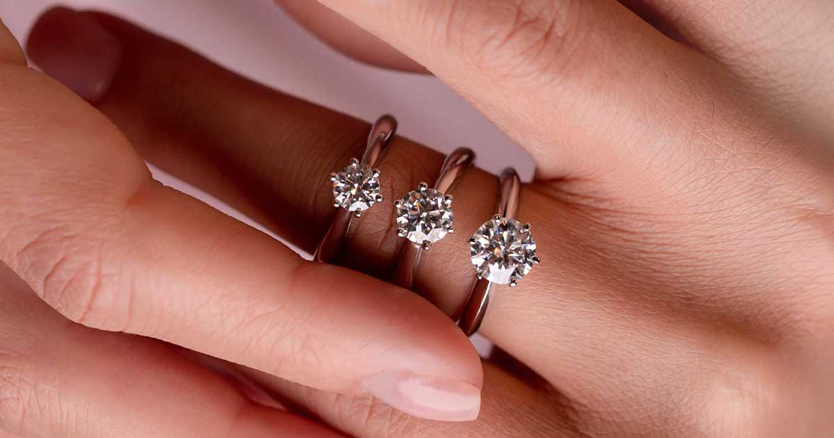 Zlatara AS Soliter Verenički prsten. Prsten sa jednim dijamantom kamenom.