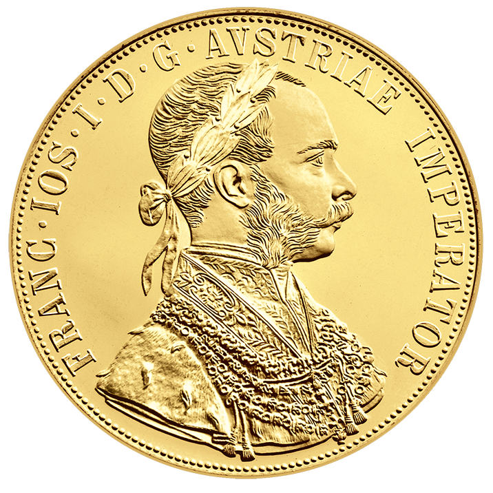 Münze Österreich: Najpoznatiji dukat sa ovih prostora - 4 dukata, Franc Jozef, revers, 13,96g 98,6% čistog zlata