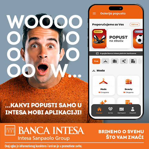 Banca Intesa baner galerija popusta