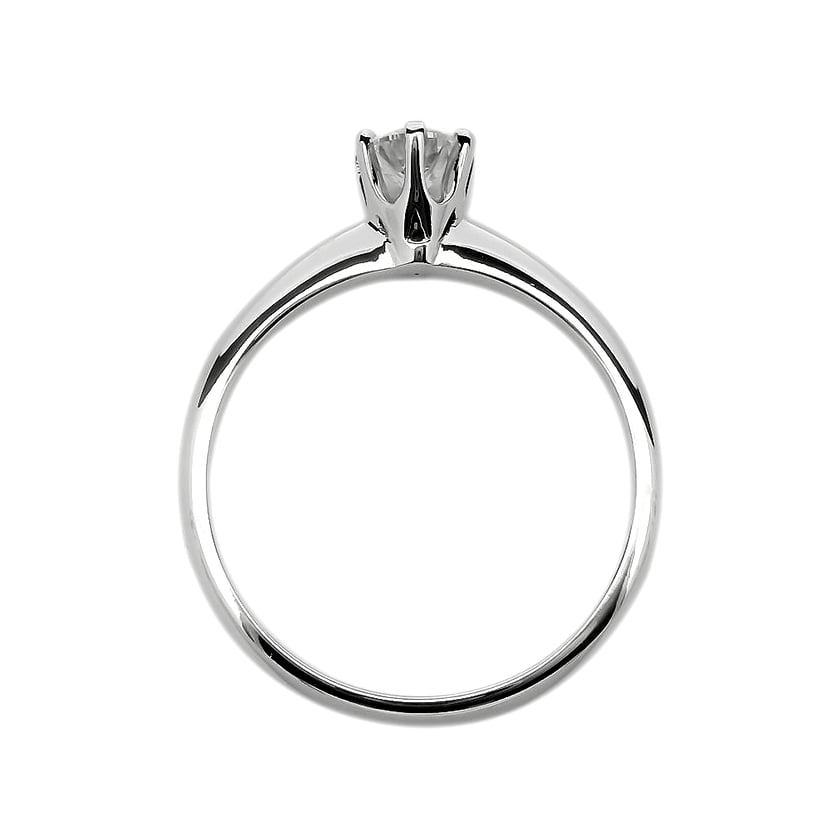 Zlatara as verenički prsten od belog zlata sa centralnim prirodnim dijamantom težine 0,24ct, igi sertifikat, model k3462-24 Zlatara as verenički prsten od belog zlata sa centralnim prirodnim dijamantom težine 0,24ct, igi sertifikat, model k3462-24