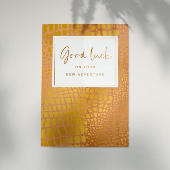Luksuzna Čestitka "Good Luck On Your New Adventure" Artige je holandska kompanija poznata po svom izuzetnom kvalitetu i kreativnom dizajnu luksuznih čestitki. Njihove kolekcije odražavaju vrhunski ukus i pažnju prema detaljima, što ih čini idealnim izborom za one koji traže nešto posebno. Svaka čestitka iz njihove radionice je prava mala umetnost, kreirana s ljubavlju i posvećenošću, a koja će se savršeno uklapati u nakit kupljen u našim Zlatara AS Novi Sad i Beograd radnjama.