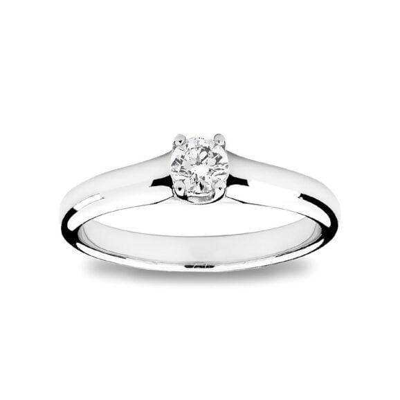 Zlatara as verenički prsten od zlata sa dijamantom, mojsanitom, moissanite, model k234
