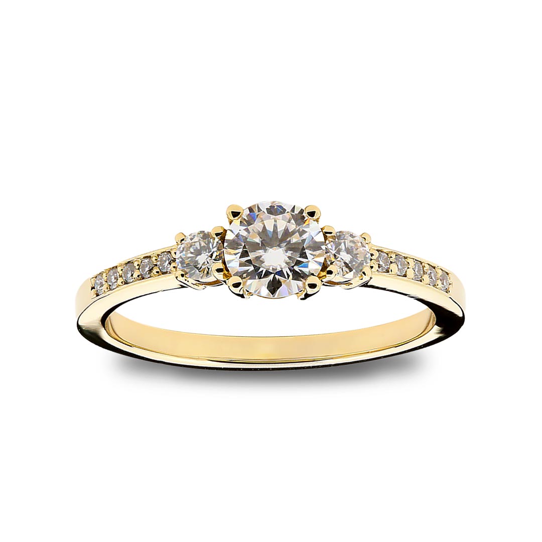 Zlatara as raskošan verenički prsten od zlata ili platine, model b332 sa prirodnim i laboratorijskim dijamantima, mojsanitima, moissanite, težina centralnog kamena 0,5ct, dok je akcentno kamenje težine 0,2ct Zlatara as raskošan verenički prsten od zlata ili platine, model b332 sa prirodnim i laboratorijskim dijamantima, mojsanitima, moissanite, težina centralnog kamena 0,5ct, dok je akcentno kamenje težine 0,2ct