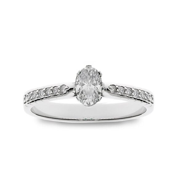 Zlatara as memory prsten k281 zlatara as verenicki prsten od zlata ili platine sa mojsanitom dijamantom b281 2 memory prsten k281 Zlatara as raskošni verenički prsten od belog zlata sa centralnim kamenom ovalnog oblika, težine oko 0,41ct, dimenzija 6x4mm, sa 14 akcentna kamena težine 0,14ct,model k281 prsten sa laboratorijskim ili prirodnim dijamantom, mojsanitom, moissanite