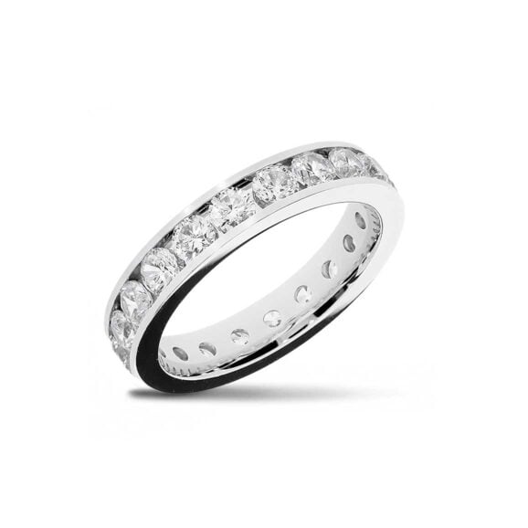 Raskošna Burma s kamenjem iz Kolekcije Eternity, Model 012-ETH-KANAL, od belog zlata ili platine sa prirodnim ili laboratorijskim dijamantima, mojsanitima, cirkonima