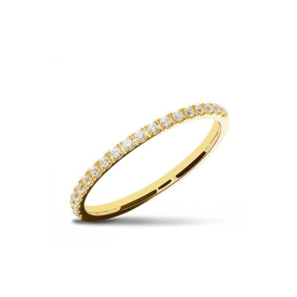 Raskošna Burma s kamenjem iz Kolekcije Eternity, Model 0008-ETH KORNE, od žutog zlata, finoće 8k, 9k, 14k, 18k