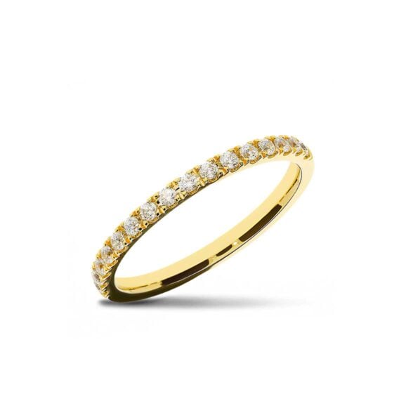 Raskošna Burma s kamenjem iz Kolekcije Eternity, Model 0015-ETH KORNE, od žutog zlata, finoće 8k, 9k, 14k, 18k