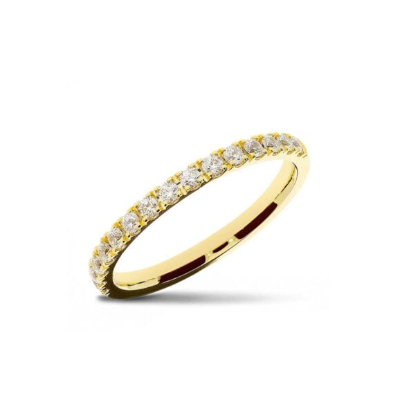 Raskošna Burma s kamenjem iz Kolekcije Eternity, Model 002-ETH KORNE, od žutog zlata, finoće 8k, 9k, 14k, 18k