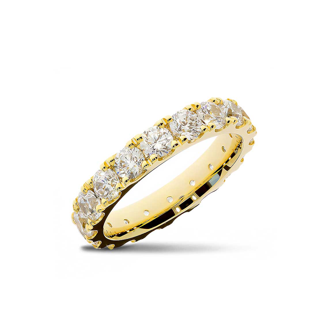 Raskošna burma s kamenjem iz kolekcije eternity, full eternity model 014-eth korne, od žutog zlata, finoće 8k, 9k, 14k, 18k Raskošna burma s kamenjem iz kolekcije eternity, full eternity model 014-eth korne, od žutog zlata, finoće 8k, 9k, 14k, 18k