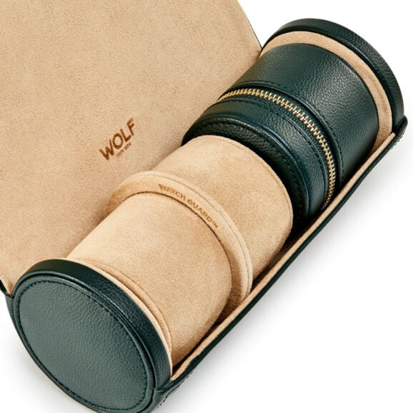 Zlatara AS i Wolf1834 predstavljaju: Cassandra, kožna rolna "hunter green" boje, za nakit i satove