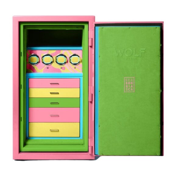 Zlatara AS i WOLF1834 predstavljaju saradnju između WOLF i BEA BONGIASCA, sef Atlas sa 4 navijača za satove, za čuvanje nakita i satova