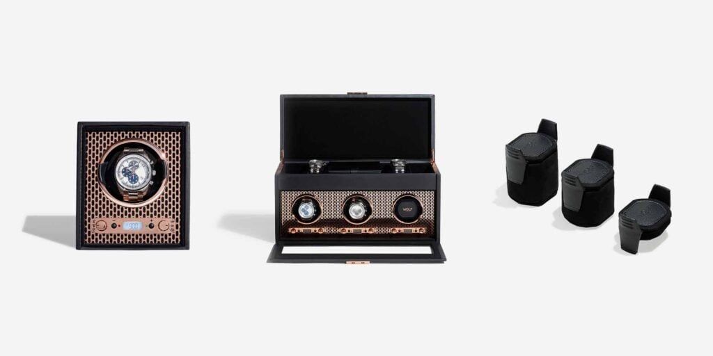 Zlatara as wolf® axis kutija za navijanje 4 sata zlatara as wolf kutije za navijanje satova kategorija wolf® axis kutija za navijanje 4 sata Zlatara as i wolf1834 ručno izrađene kutije, neseseri, torbe za satove i nakit