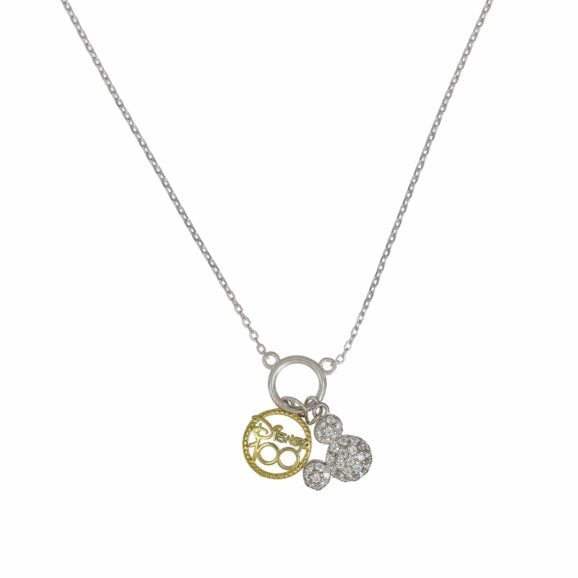 Zlatara AS i Disney® predstavljaju originalan i licenciran Dizni nakit za decu. Disney® ogrlica za decu u obliku Mickey Mouse, najpoznatijeg miša, sa dodatnim priveskom 100, koji označava 100 godina Diznija.
